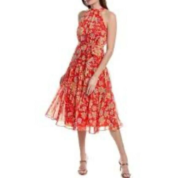 NWT Nanette Lepore vibrant floral dress Size 10 - Picture 1 of 3